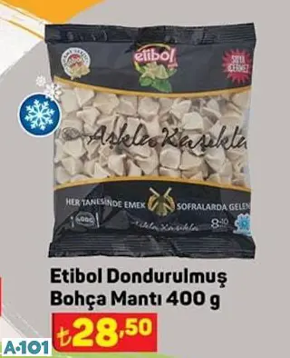 ETİBOL DONDURULMUŞ BOHÇA MANTI ETİBOL DONDURULMUŞ BOHÇA MANTI